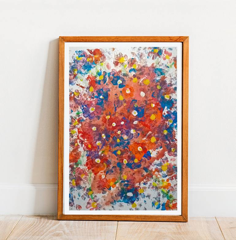 Original Abstract Expressionism Abstract Painting by WoOFGOGH ه