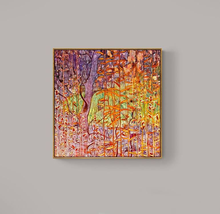 Original Color Field Painting Botanic Painting by Kristine Kvitka