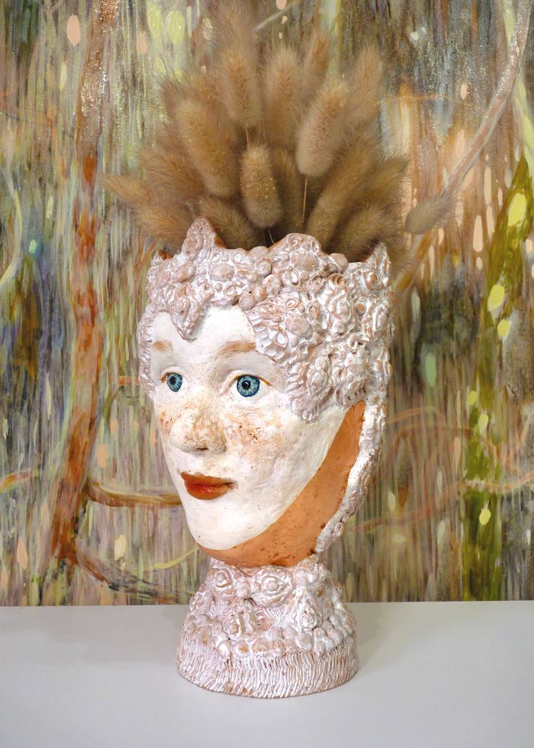 Original Figurative People Sculpture by Kristine Kvitka