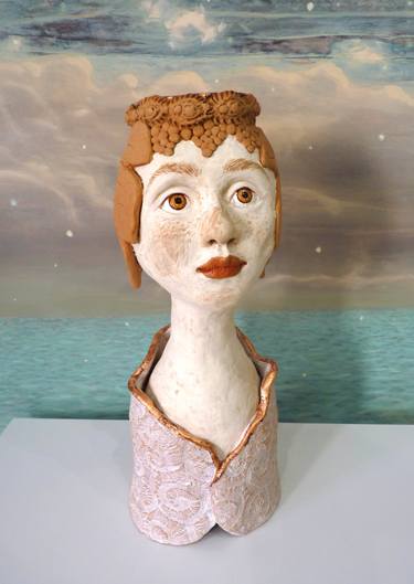 Original Figurative People Sculpture by Kristine Kvitka