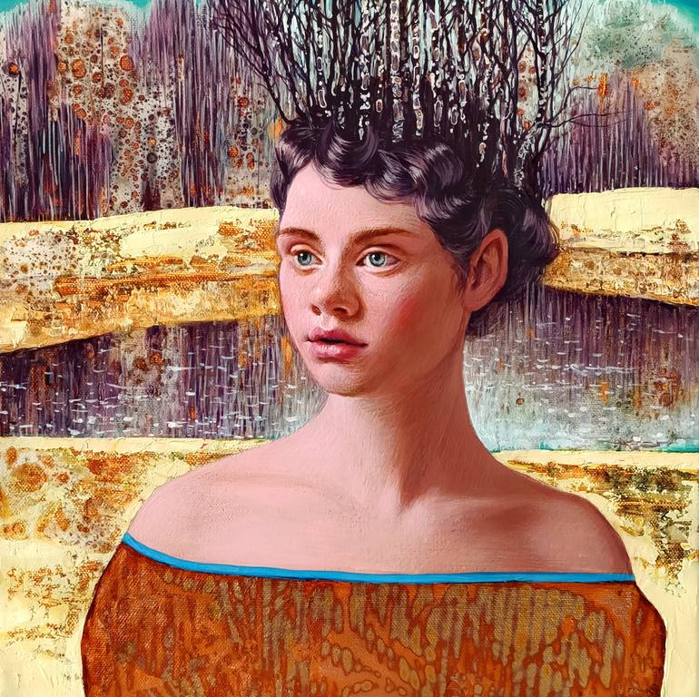Print of Contemporary Women Paintings by Kristine Kvitka
