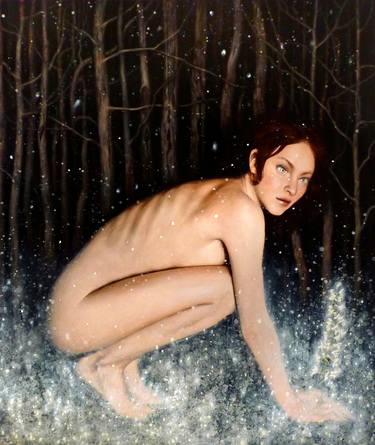 Original Figurative Nude Paintings by Kristine Kvitka