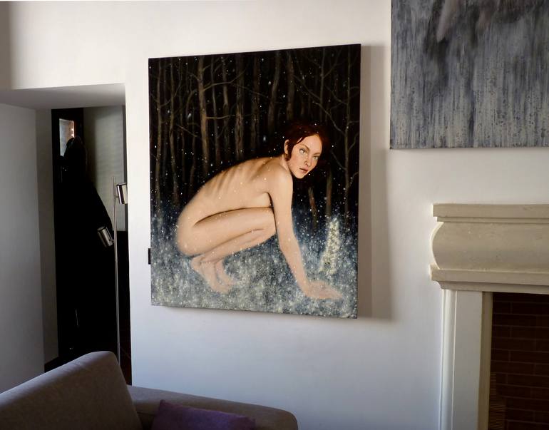 Original Figurative Nude Painting by Kristine Kvitka