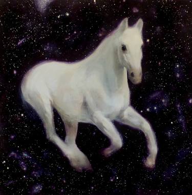 Star runner. White horse thumb