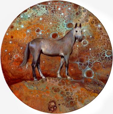 Print of Fine Art Horse Paintings by Kristine Kvitka