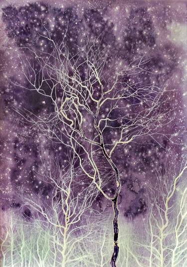 Print of Fine Art Tree Paintings by Kristine Kvitka