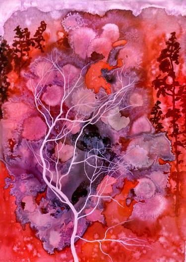 Print of Fine Art Nature Paintings by Kristine Kvitka