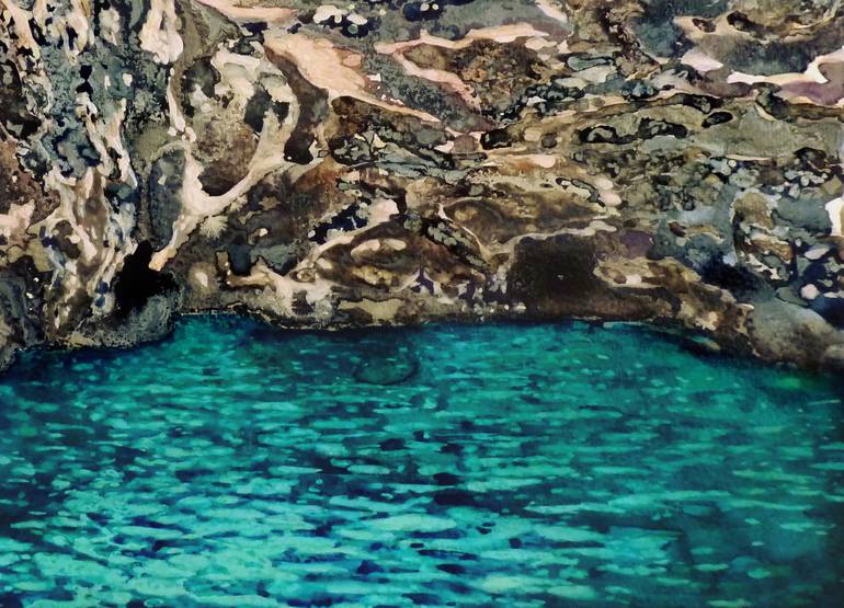 Original Fine Art Seascape Painting by Kristine Kvitka