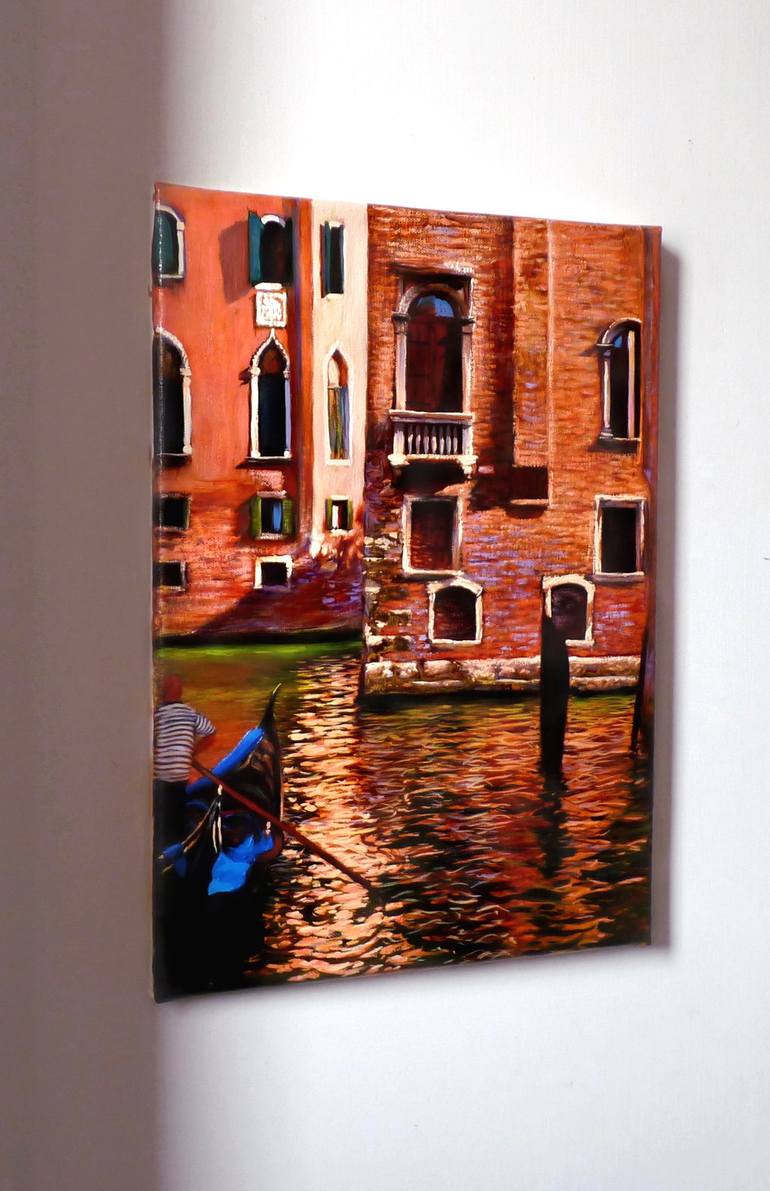 Original Fine Art Architecture Painting by Kristine Kvitka