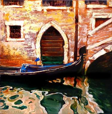 Original Fine Art Boat Paintings by Kristine Kvitka