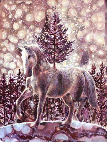 Original Fine Art Horse Paintings by Kristine Kvitka