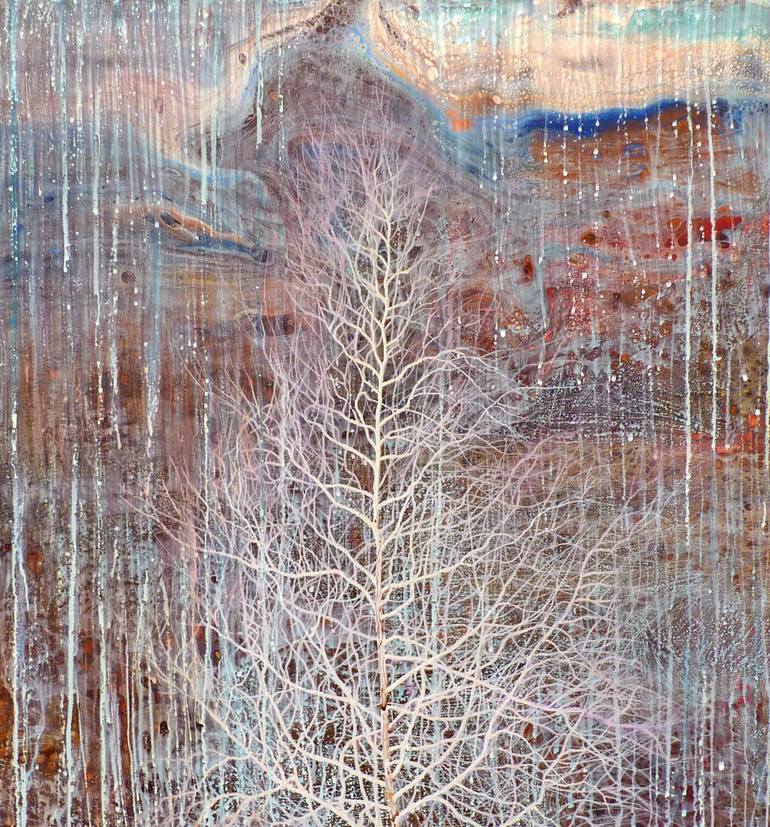 Original Tree Painting by Kristine Kvitka