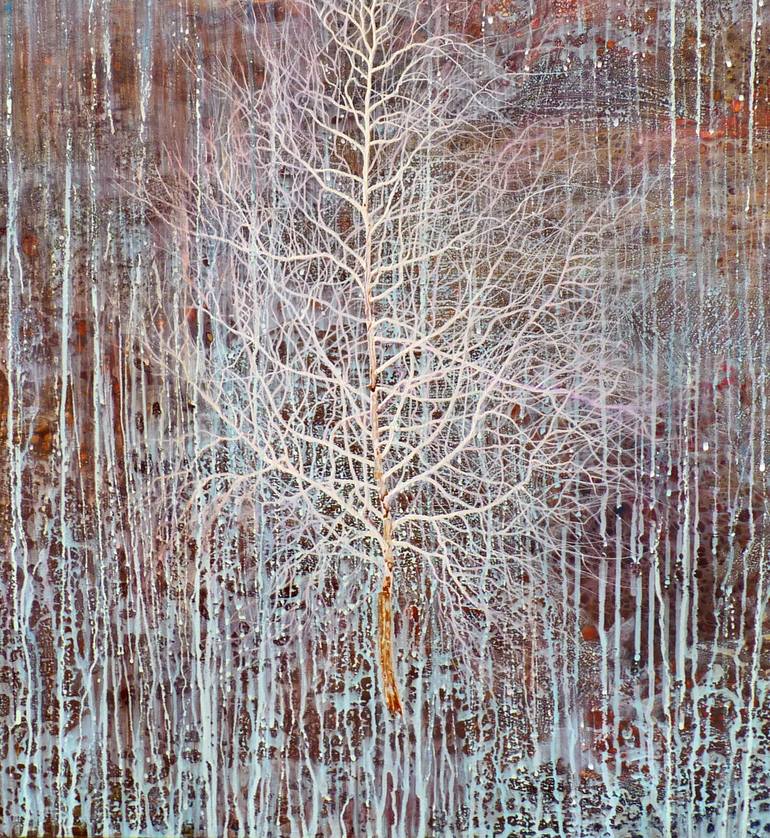 Original Fine Art Tree Painting by Kristine Kvitka