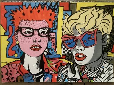 Original Street Art Pop Culture/Celebrity Drawings by Serge Pierre Callens