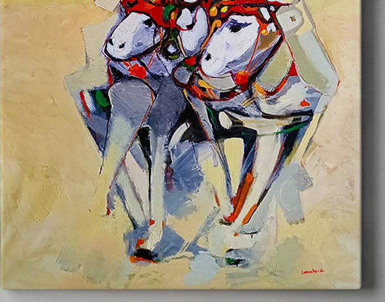 Original Horse Painting by Nacir IMACHE