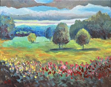 Original Impressionism Landscape Paintings by Anna Kapustina
