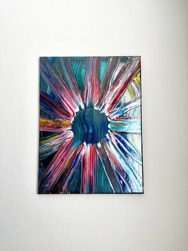 Original Art Deco Abstract Paintings by Rey A