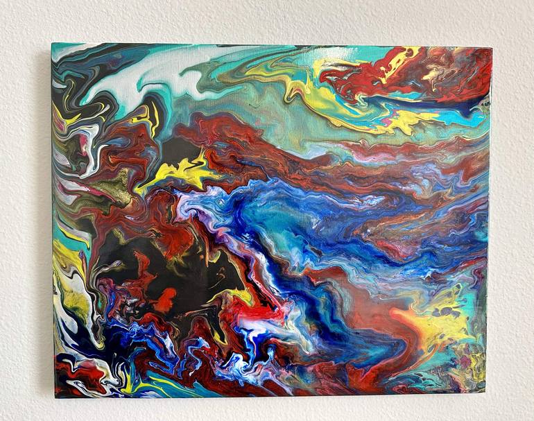 Original Abstract Painting by Rey A