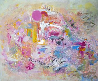 Original Abstract Expressionism Abstract Painting by Grettel Lemus