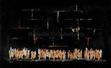 Original Fine Art Abstract Paintings by Menucha Yankelevitch