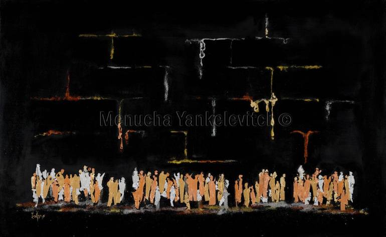 Original Abstract Painting by Menucha Yankelevitch