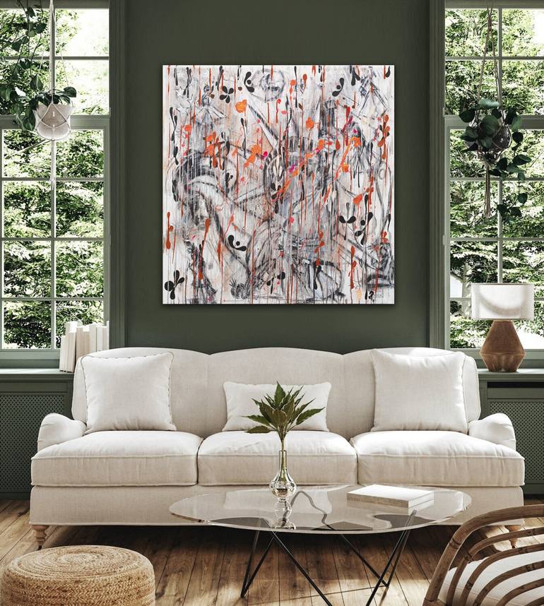 Original Abstract Expressionism Abstract Painting by Master Phago Abstracts