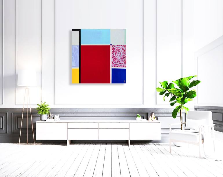 Original Abstract Expressionism Love Painting by Master Phago Abstracts