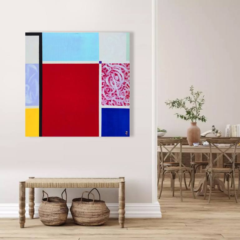 Original Abstract Expressionism Love Painting by Master Phago Abstracts