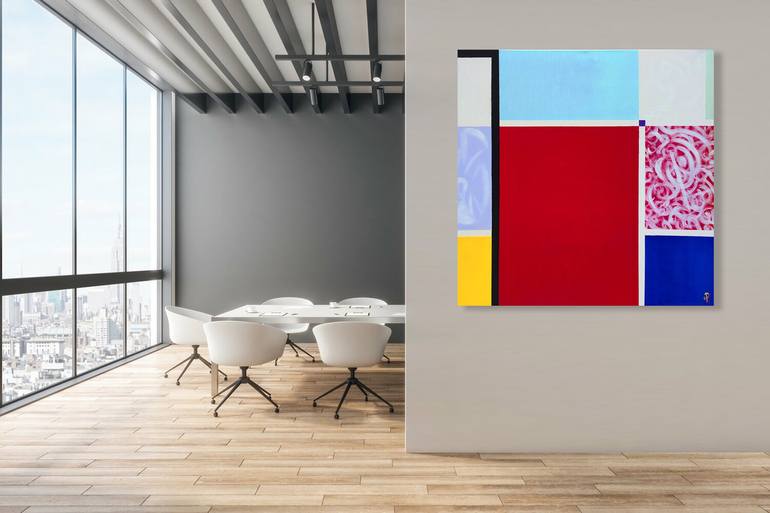 Original Abstract Expressionism Love Painting by Master Phago Abstracts