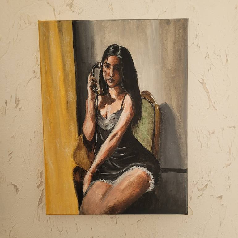 Original Portraiture Women Painting by Jacot Cristian