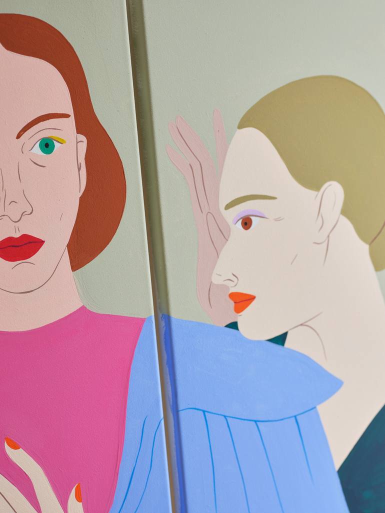 Original Contemporary People Painting by Agathe Singer