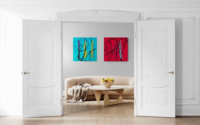 Original Abstract Painting by Filippo Ruggeri