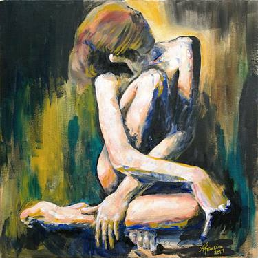 Original Expressionism Women Paintings by Angela Francis