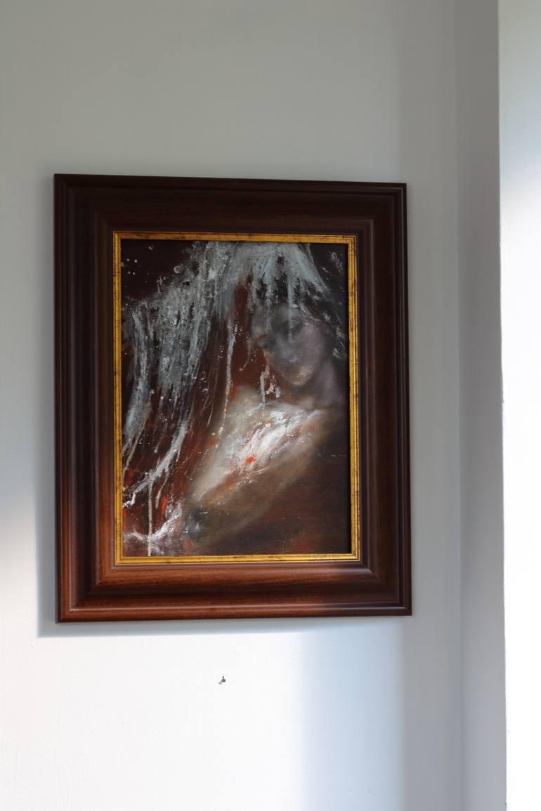 Original Figurative Classical Mythology Painting by Erika Gaál