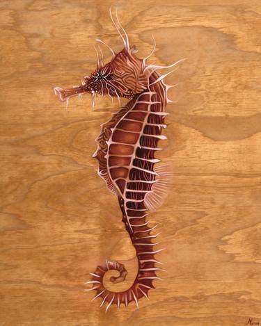 Original Contemporary Fish Painting by Nina Mathis