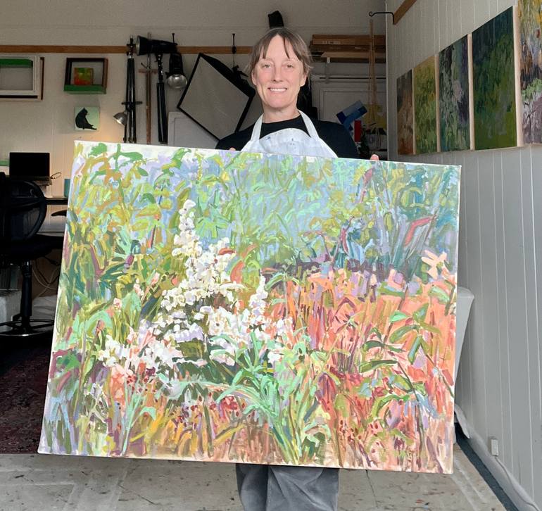 Original Abstract Expressionism Landscape Painting by Krista Townsend