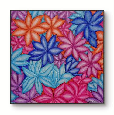 Original Abstract Floral Paintings by NISA V