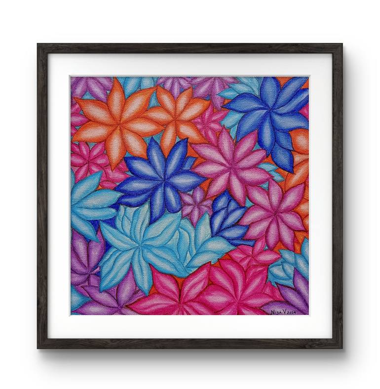 Original Contemporary Floral Painting by NISA V