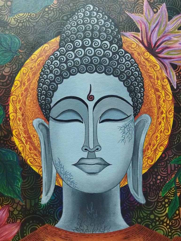 Original Black & White Abstract Mixed Media by Divyanshu Shekhar