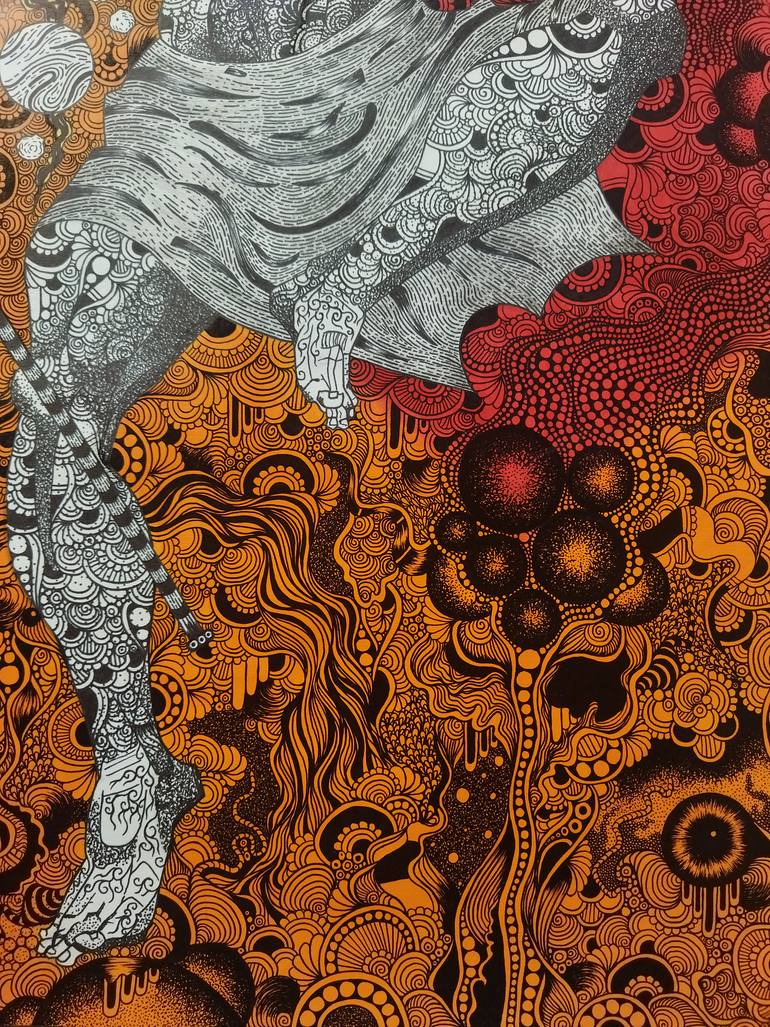 Original Figurative Patterns Mixed Media by Divyanshu Shekhar