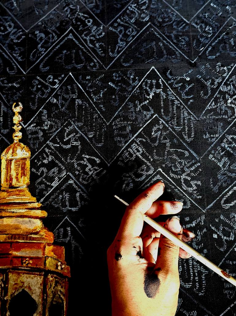 Original Realism Calligraphy Painting by Hina Zahra