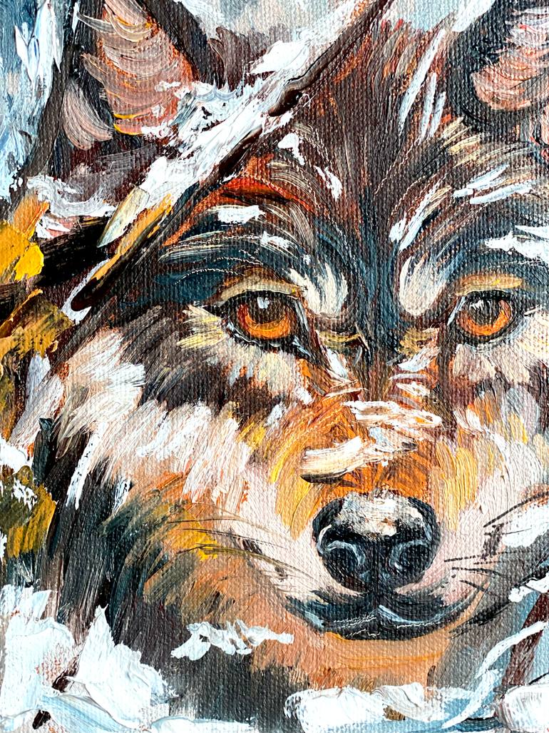 Original Expressionism Animal Painting by Tatiana Babanina