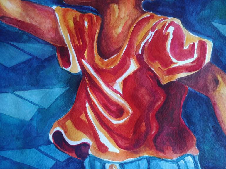 Original Fauvism People Painting by Melina Mccullough