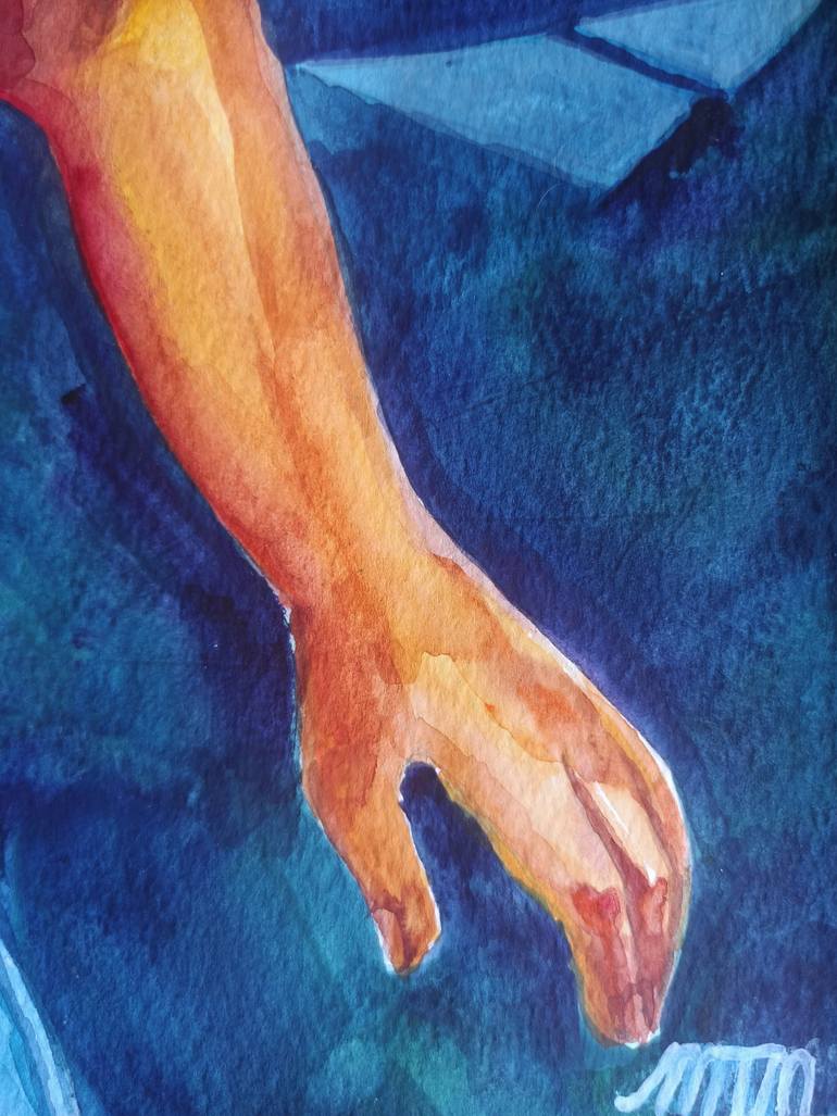Original Fauvism People Painting by Melina Mccullough