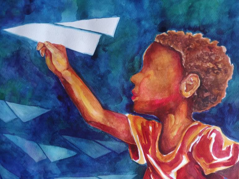 Original Fauvism People Painting by Melina Mccullough