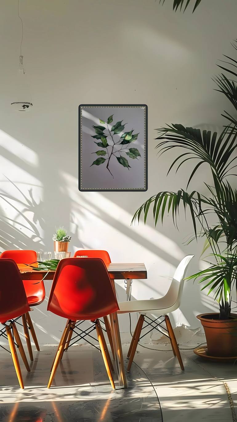 Original Classicism Botanic Painting by Olga Poruchikova