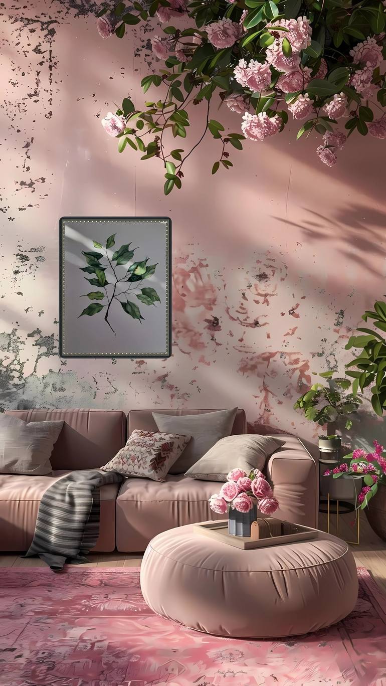Original Classicism Botanic Painting by Olga Poruchikova