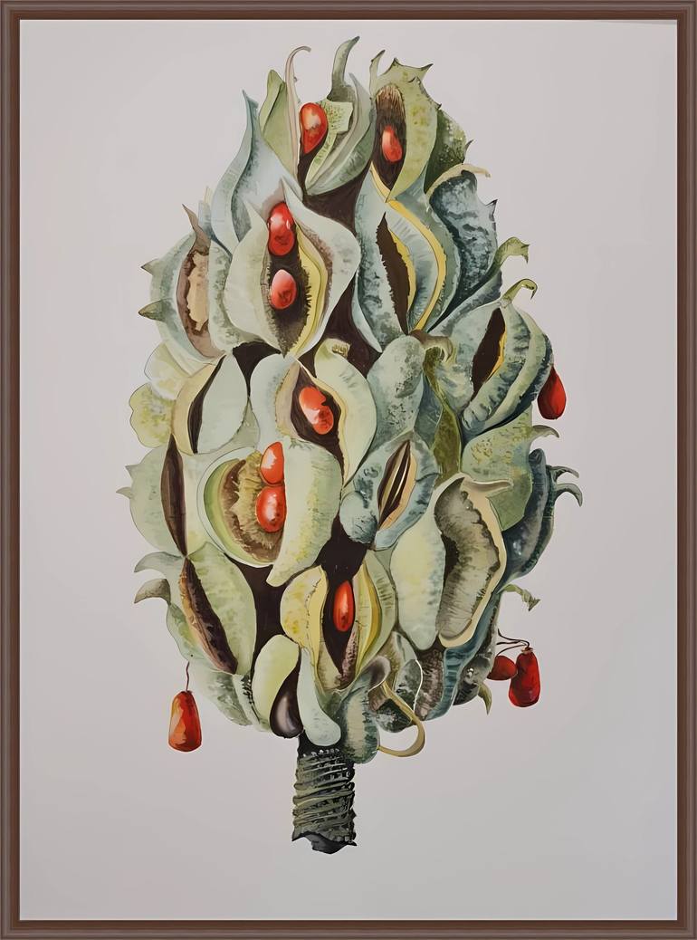 Original Botanic Painting by Olga Poruchikova