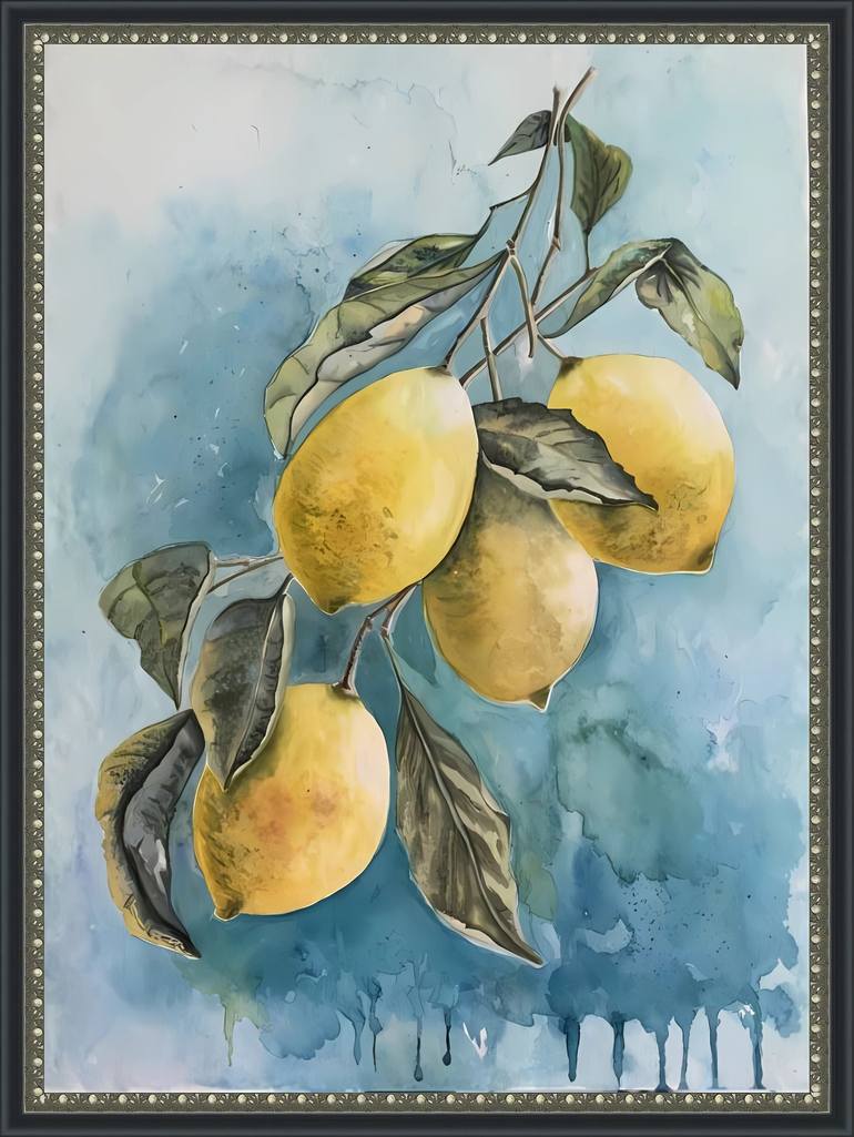 Original Classicism Botanic Painting by Olga Poruchikova