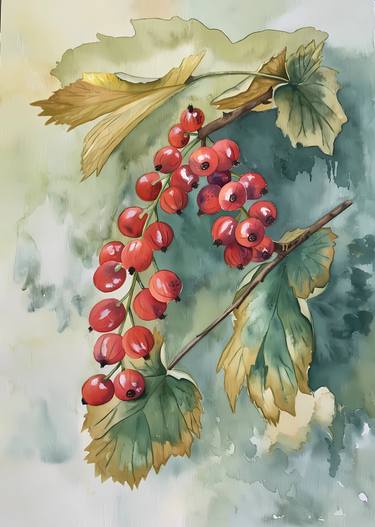 Original Classicism Botanic Paintings by Olga Poruchikova